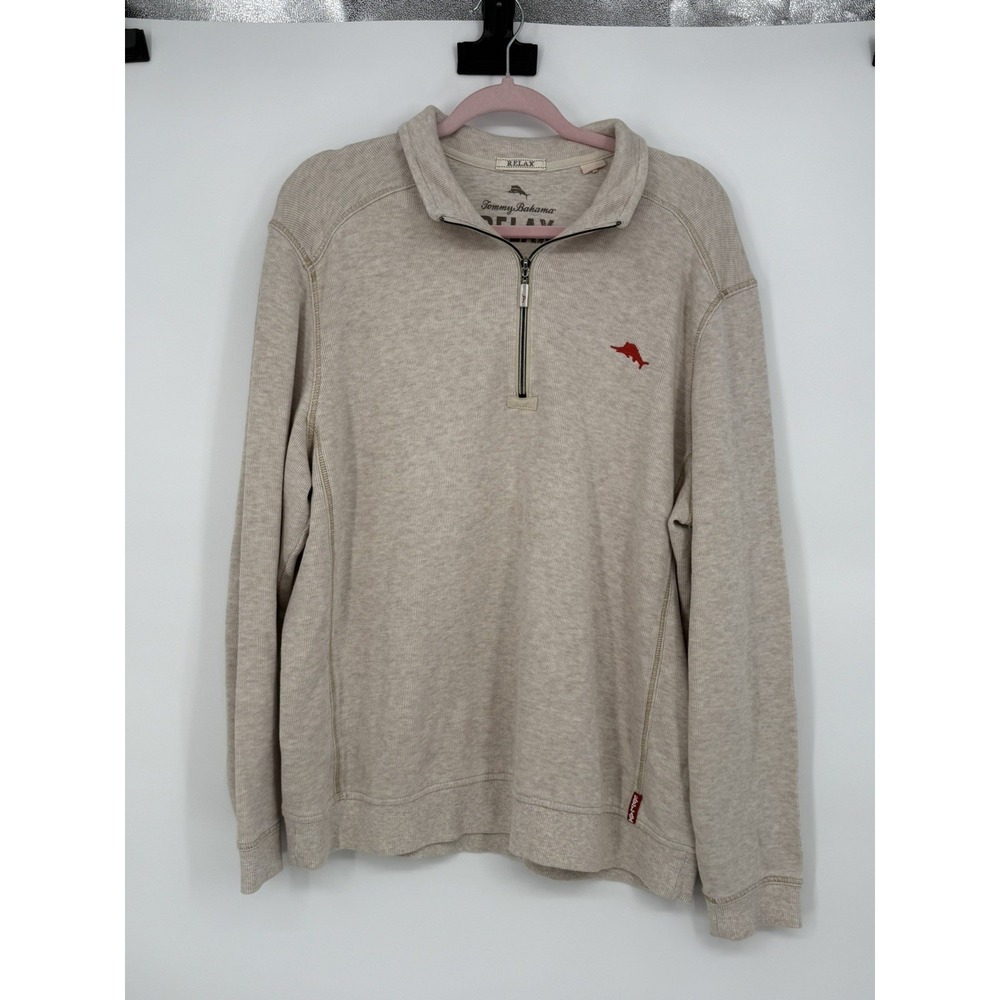 Tommy Bahama Men's Relax 1/4 Zip Long Sleeve Large